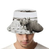 yanfind Adult Fisherman's Hat Winter Grazing Goat Landscape Landscape Bovine Gronigen Netherlands Pasture Snout Cow Herd Fishing Fisherman Cap Travel Beach Sun protection