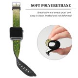 yanfind Watch Strap for Apple Watch Rural Countryside Plant Creative Pasture Farm Grassland Outdoors Flower Grass Field Compatible with iWatch Series 5 4 3 2 1