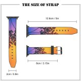 yanfind Watch Strap for Apple Watch Marek Piwnicki Herbal Plant Gradient RGB Light Colorful Multicolor Silhouette Vibrant Compatible with iWatch Series 5 4 3 2 1