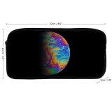 yanfind Pencil Case YHO Daniel Olah Space Black Dark Planet Astronomy Outer Space Colorful Zipper Pens Pouch Bag for Student Office School