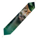 Yanfind Table Runner Funny Curiosity Cute Tiger Pretty Eye Staring Tabby Pet Whisker Fur Portrait Everyday Dining Wedding Party Holiday Home Decor