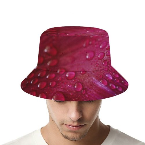 yanfind Adult Fisherman's Hat Flowers Tulip Petal Tulip Flower Closeup Macro Drops Dew Drops Spring Vibrant Fishing Fisherman Cap Travel Beach Sun protection