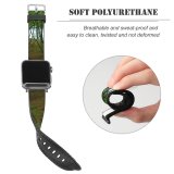 yanfind Watch Strap for Apple Watch Tree Trees Leafs Leaf Landscape Sky Path Forest Leaves  Brook Wild Compatible with iWatch Series 5 4 3 2 1