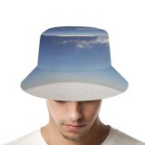 yanfind Adult Fisherman's Hat Winter Frozen Horizon Natural Cloud Sky Ocean Clouds Sand Daytime Lake Atmosphere Fishing Fisherman Cap Travel Beach Sun protection