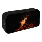 yanfind Pencil Case YHO Clay Banks Black Dark Bonfire Dark  Flame Night Time Burning Outdoor Zipper Pens Pouch Bag for Student Office School