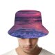 yanfind Adult Fisherman's Hat Vibes Outdoors Sunrise Sunset Magic Positive Good Supernatural Sea PNG Ocean Beach Fishing Fisherman Cap Travel Beach Sun protection
