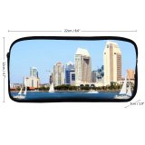 yanfind Pencil Case YHO  Sky Settlement Sails  Coronado Area  Sailboats City Sailing Island Zipper Pens Pouch Bag for Student Office School