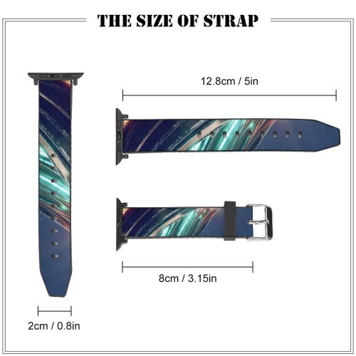 yanfind Watch Strap for Apple Watch Dante Metaphor Abstract Swirls Render CGI Colorful Glowing Compatible with iWatch Series 5 4 3 2 1