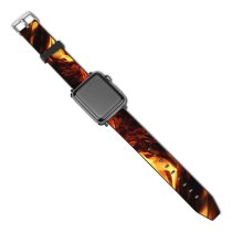 yanfind Watch Strap for Apple Watch Alaska Pictures Outdoors Fire Free Burning Flame  Bonfire Flames Usa Compatible with iWatch Series 5 4 3 2 1