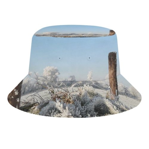 yanfind Adult Fisherman's Hat Winter Winter Backyard Landscape Sky Plant Light Ice Netherlands Rock Holland Snow Fishing Fisherman Cap Travel Beach Sun protection