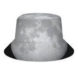 yanfind Adult Fisherman's Hat Space Black Dark Moon IOS Fishing Fisherman Cap Travel Beach Sun protection