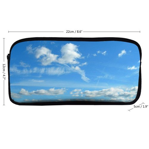 yanfind Pencil Case YHO Bank Lowering Sky Katun Tree Golden River Resources River Landscape Natural Birch Zipper Pens Pouch Bag for Student Office School