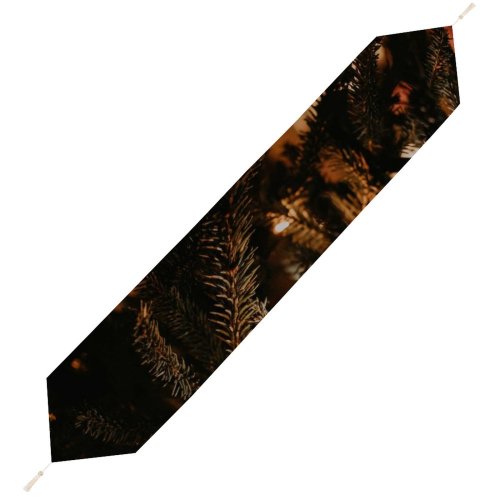 Yanfind Table Runner Abies Эстония Tree Lighting Pine Night Domain Plant Year Fir Garlands Everyday Dining Wedding Party Holiday Home Decor