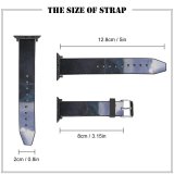yanfind Watch Strap for Apple Watch Landscape Peak Building Countryside Housing Domain Slope Pictures Outdoors Grey Range Compatible with iWatch Series 5 4 3 2 1