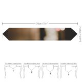 Yanfind Table Runner Blur Focus City Dark Illuminated Lights Evening Defocused Luminescence Couple Abstract Reflection Everyday Dining Wedding Party Holiday Home Decor