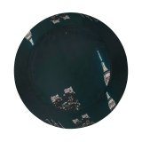 yanfind Adult Fisherman's Hat Sanaan Mazhar York City Cityscape Night City Lights Half Moon Starry Sky Fishing Fisherman Cap Travel Beach Sun protection