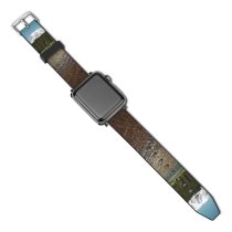 yanfind Watch Strap for Apple Watch Abies National Plant Rainier Pictures Outdoors Grey Snow Tree Mt Fir Compatible with iWatch Series 5 4 3 2 1