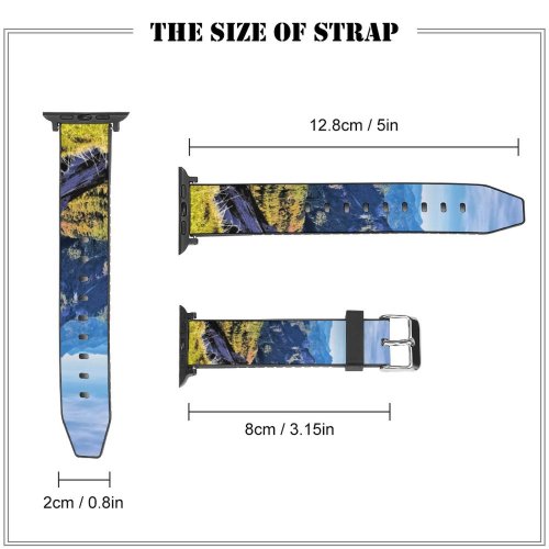 yanfind Watch Strap for Apple Watch Landscape Feistritz Peak Creative Activities Slope Leisure Pictures Outdoors  Scenery Compatible with iWatch Series 5 4 3 2 1