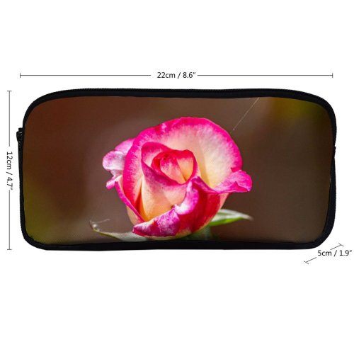 yanfind Pencil Case YHO Sprout Geranium Images Floristry Plant Bud Rose  Flower Garden Stock Petal Zipper Pens Pouch Bag for Student Office School