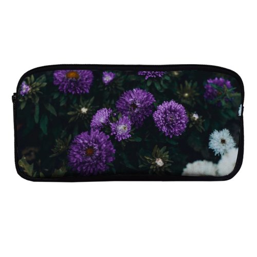yanfind Pencil Case YHO Images Autumn Petal Mother Flowers Aster Anemone Wallpapers Closeup Dahlia Plant Asteraceae Zipper Pens Pouch Bag for Student Office School