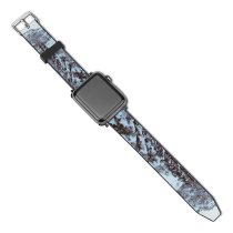 yanfind Watch Strap for Apple Watch Abies Frozen Banff Tree  Pine Snow Plant  Ski Fir Compatible with iWatch Series 5 4 3 2 1