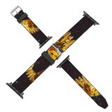 yanfind Watch Strap for Apple Watch Black Dark Macaw Bird Colorful Parrot Compatible with iWatch Series 5 4 3 2 1