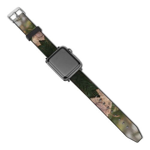 yanfind Watch Strap for Apple Watch Abies Tree Pine Plant Fir Larch Leaf Free Spruce Yew Forest Compatible with iWatch Series 5 4 3 2 1