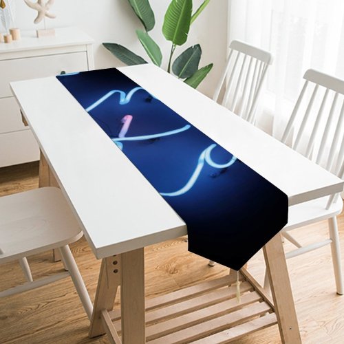 Yanfind Table Runner Blogging Dark Design Illuminated Lights Creativity Enjoy Display Neon Today Signage Art Everyday Dining Wedding Party Holiday Home Decor