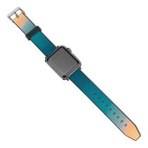yanfind Watch Strap for Apple Watch Willian Justen De Vasconcellos Mountains Foggy Mist Sunrise Turquoise Sky Gradient Landscape Compatible with iWatch Series 5 4 3 2 1