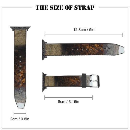 yanfind Watch Strap for Apple Watch Landscape Abies Oak Plant Forest Oaktree Pictures PNG Outdoors Tree Fir Compatible with iWatch Series 5 4 3 2 1