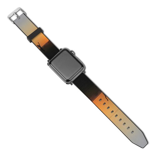 yanfind Watch Strap for Apple Watch  Sunset Happy Family Sky Friends  Afternoon Skies Joy Enjoy Brazil Compatible with iWatch Series 5 4 3 2 1