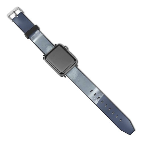 yanfind Watch Strap for Apple Watch Winter Cubes Cool  Cloud Sky   Isbiter Transparent Isbit Glass Compatible with iWatch Series 5 4 3 2 1