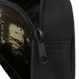 yanfind Pencil Case YHO  Night Area  Lights Towers City Night Movement Wheel Boards Skyscrapers Zipper Pens Pouch Bag for Student Office School