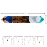 Yanfind Table Runner Bikini Girl Relaxation Leisure Hat Swimsuit Beach Pool Poolside Sexy Everyday Dining Wedding Party Holiday Home Decor