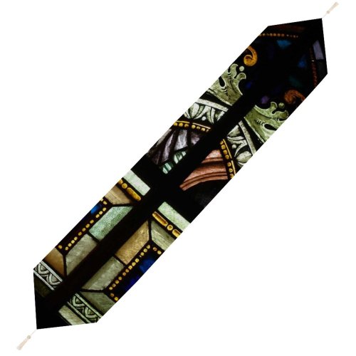 Yanfind Table Runner Vitral Glass Art Crafts Window Light Venezuela Alemania Colony Tovar Paintings Translucent Everyday Dining Wedding Party Holiday Home Decor
