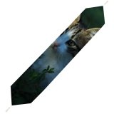 Yanfind Table Runner Funny Curiosity Outdoors Cute Cat Little Eye Grass Pet Whisker Fur Portrait Everyday Dining Wedding Party Holiday Home Decor