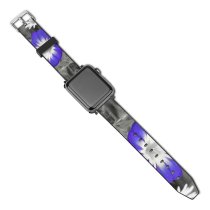 yanfind Watch Strap for Apple Watch Wild Flower Stand Eden Pettle Grey Petal Purple Plant Violet Wildflower Morning Compatible with iWatch Series 5 4 3 2 1
