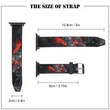 yanfind Watch Strap for Apple Watch Eruption Fogo Domain Rock Pictures Winter Outdoors Fire Onfire Volcano HQ Compatible with iWatch Series 5 4 3 2 1