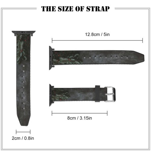 yanfind Watch Strap for Apple Watch Abies Tree Pine Festive Domain Plant Fir Spruce Public Art Wallpapers Compatible with iWatch Series 5 4 3 2 1