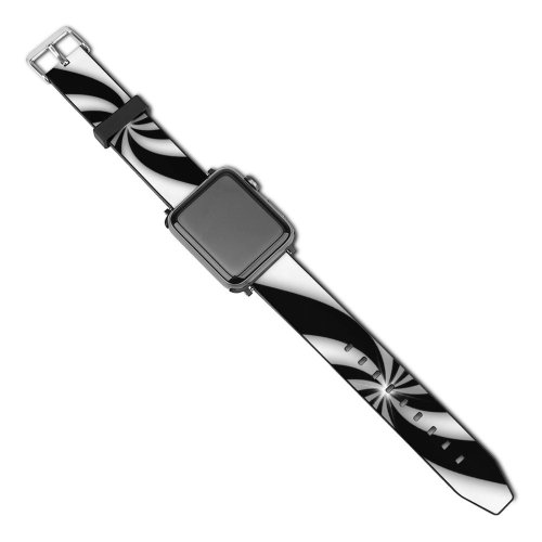 yanfind Watch Strap for Apple Watch Twirl  Twister Retro Texture Textures Curve Gradient Circles  Abstract Art Compatible with iWatch Series 5 4 3 2 1