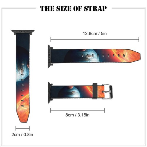 yanfind Watch Strap for Apple Watch Vadim Sadovski Space Solar System Planets   Burning  Mars Jupiter Compatible with iWatch Series 5 4 3 2 1