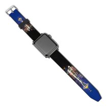 yanfind Watch Strap for Apple Watch Youen California Space Needle Seattle Washington Cityscape City Lights Night Time Skyscrapers Compatible with iWatch Series 5 4 3 2 1