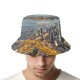 yanfind Adult Fisherman's Hat Dubai City Aerial Cityscape City Lights Exposure United Arab Emirates Skyscrapers High Fishing Fisherman Cap Travel Beach Sun protection
