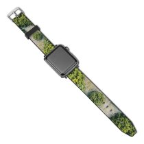yanfind Watch Strap for Apple Watch Landscape Plant Woodland Forest River Creative Tian Pictures Outdoors Jungle Tree Compatible with iWatch Series 5 4 3 2 1