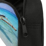 yanfind Pencil Case YHO Boat Sand Sea Watercraft Seashore Beach Resort Ocean Zipper Pens Pouch Bag for Student Office School