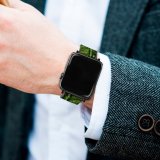yanfind Watch Strap for Apple Watch Dark Leaves Drops Dew Closeup Macro   Greenery Compatible with iWatch Series 5 4 3 2 1