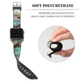 yanfind Watch Strap for Apple Watch Colours Promontory Skagsanden Domain Pictures Lofoten Outdoors Grey Stone Range Compatible with iWatch Series 5 4 3 2 1
