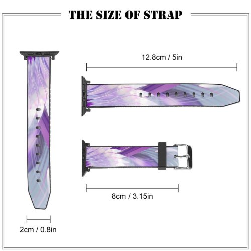 yanfind Watch Strap for Apple Watch Abstract Design Imagination Violet Compatible with iWatch Series 5 4 3 2 1