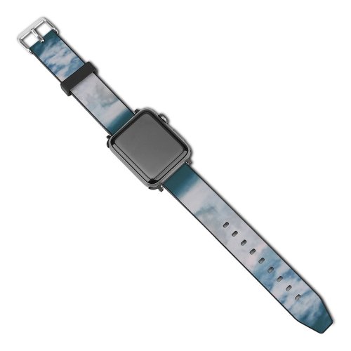 yanfind Watch Strap for Apple Watch Sky Cumulus Free Seoul Storm Outdoors Stock Korea Wallpapers Images Dark Compatible with iWatch Series 5 4 3 2 1