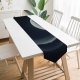 Yanfind Table Runner Alexandra Gruber Black Dark Half Moon Stars Mountains Night Everyday Dining Wedding Party Holiday Home Decor